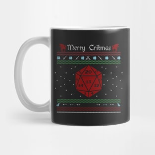 D20 - Merry Critmas! Mug